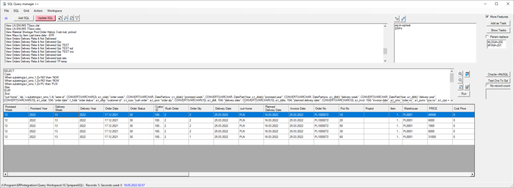 Convert Oracle SQL syntax to MS SQL syntax